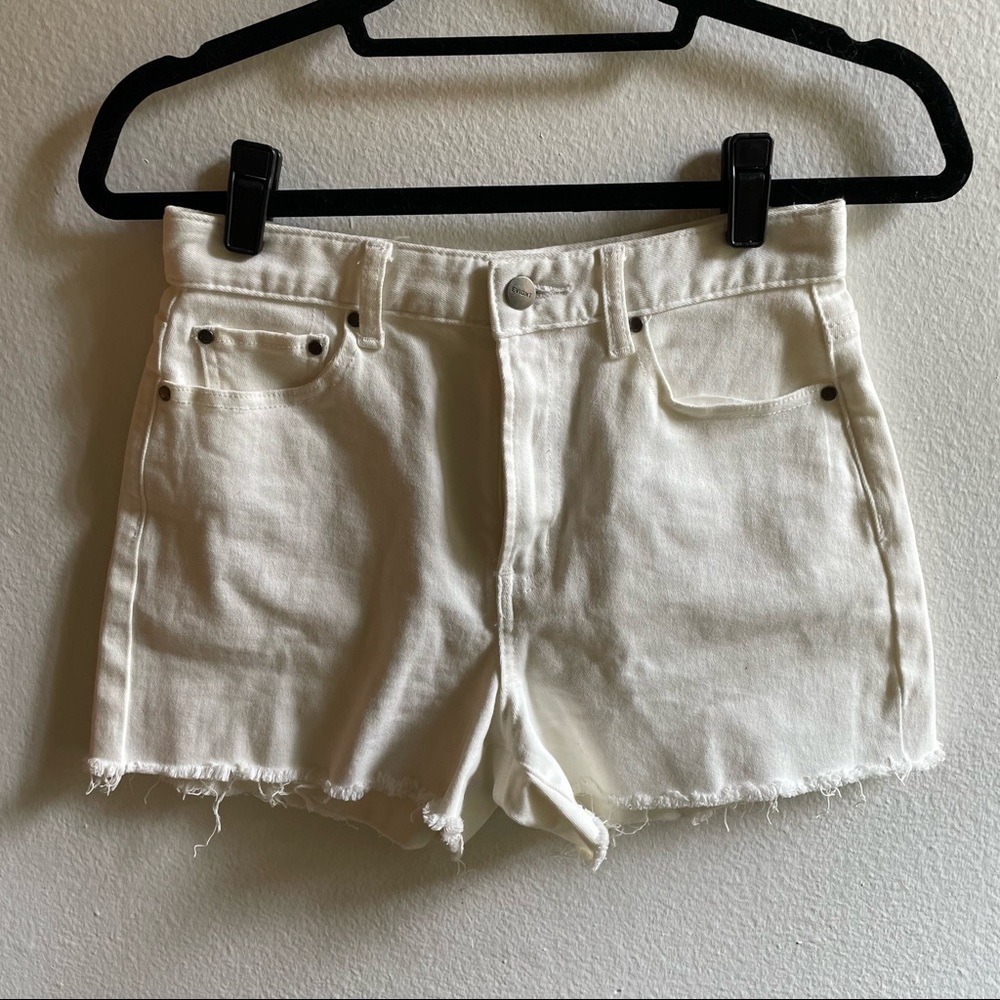 NWOT EVIDNT High Waisted White Shorts